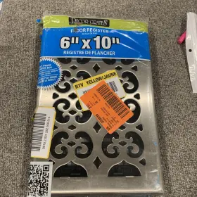 Sph610-nkl Decor Grates 6 Inch X 10 Scroll Nickel Floor Register
