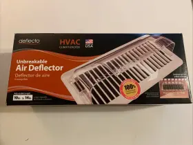 070315a-50chip-b Deflect-o Adjustable Air/heat Deflector 10 Inch - 14 Magnetic Plastic For Vent
