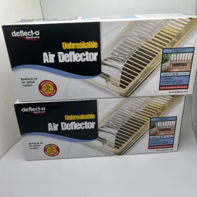 070316a Deflect-o 2 Pk Magnetic Adjustable Air Heat Deflector 10 Inch - 14 Energy Savings