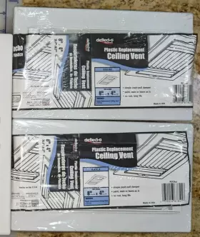 87841 Deflect-o Replacement Ceiling Vent Register Covers 8 Inch X 4 New Price For 1