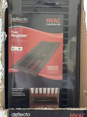Deflecto 079916017402 Bniw - Floor Vent Register 4 Inch X 10 Brown Hvac Climatization #3
