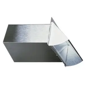 Deflecto 079916200200 10 X 3-1/4 Inch Wall Vent In Silver Aluminum - Dawc