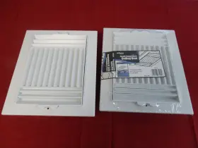 Rgc108 Deflecto 10 Inch X 8 Deflect-o Plastic Ceiling Register In White Paintable