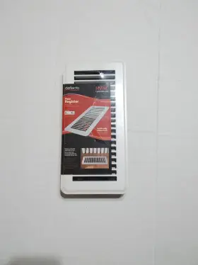 Rgfw104 Deflecto New In Package Floor Vent Register 4 Inch X 10 White