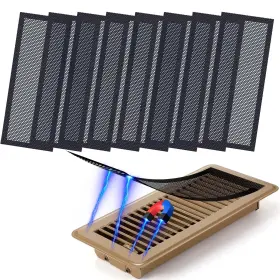 Demiwise 758211219024 8 Pack Magnetic Mesh Vent Covers 4 Inch X10 Brown