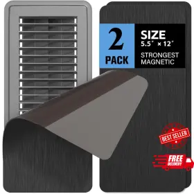 Vc09 Dengyue 2 Pack High Strength Magnetic Vent Covers 5.5 Inch X 12 Metallic Stronger Magnet Ai