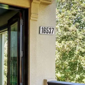 31310-bk Designers Fountain 046335844186 Lighted Address Sign 10 Inch W Black #2
