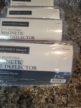 305201-deflector-pc Designers Image Lot Of 4 Shatterproof Magnetic Air Deflector 8 Inch -14 Clear New #3