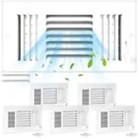 Dgb 705353831881 Pcs Air Vent Covers For Home Ceiling 3-way Solid Metal Wall 10x4 Inch 6 #2