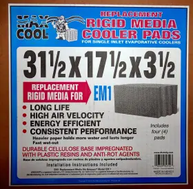 Dial Manufacturing 445036471456 Breezair Aftermarket Media Swamp Cooler Pads Em1
