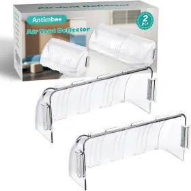 Direct 445024319319 2 Pack Adjustable Magnetic Heat And Air Vent Deflector -super Strong Neodymium Mag