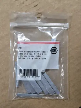 6102 Diversitech 3 New Bags Of Devco - Motor Shaft Key Assortment