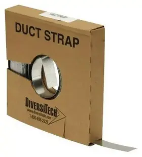 710-001 Diversitech Galvanized Duct Strap 100 Ft Roll X 1 Inch 26 Gauge Usa