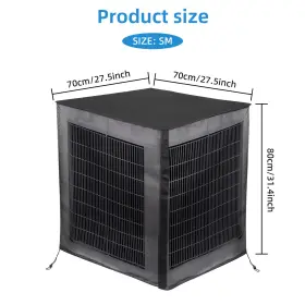 9060401sm Donwell Heavy Duty Air Conditioner Cover - Stick-on Type With Top All-weather Protection