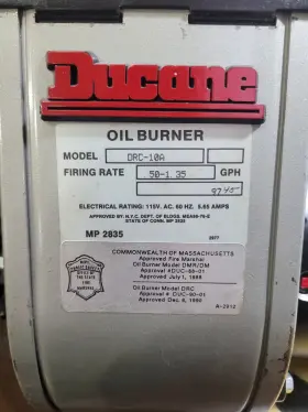 Drc-10a Ducane Dcr-10a Oil Furnace Burner Assembly From