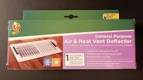 Duck 075353927861 Air And Heat Vent Deflector Adjusts Sizes 10 Inch To 14 Redirects