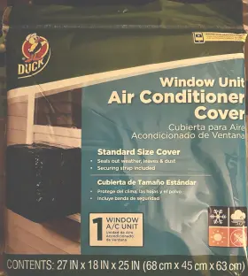 82743 Duck 2020/82743 Window Unit Air Conditioner Cover Standard 27 Inch X 18 25 New