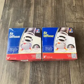 Df6wzw Dundas Jafine Lot Of 2 Air Intake / Exhaust Wall Or Ceiling Diffuser 6 Inch Round
