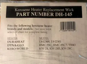 Dh-145 Duraheat Dura Heat Replacement Kerosene Heater Wick #2