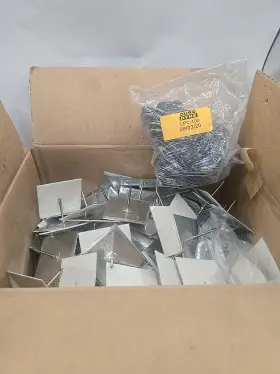 Sah114 Duro Dyne Dynastick 1-1/4 Inch Self Adhesive Hanger Steel Washers 100 Box