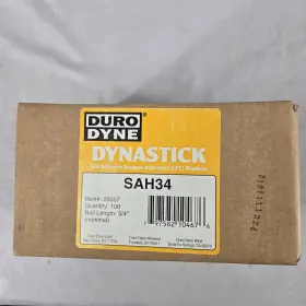 Sah34 Duro Dyne Dynastick 3/4 Inch Self Adhesive Hanger Steel Washers 100 Box