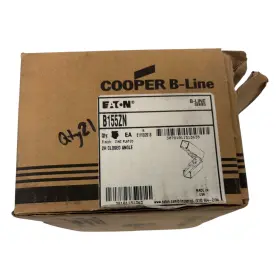 B155zn Eaton B-line Zinc Plated Two Hole Closed Angle Fitting Connector Box Of 21 New