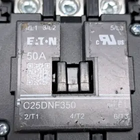 C25dnf350b Eaton / Cutler Hammer # Contactor 50 Amp 3 Pole 208/240v Coil #2
