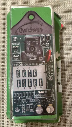 Qt6101 Ecm Qwikswap X1 Motor Replacement. Ecm/x13/ Selectech To Psc Conversion