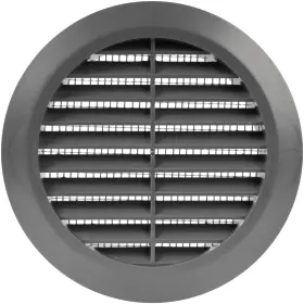 Ecopro Vent 068640649923 Graphite/gray 4 Inch Round Ventilation Grille With Screen Mesh.
