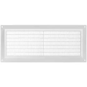 Ecopro Vent 751043450142 5 Inch X 12 White Plastic Ventilation Grille With Insect Mesh. Hvac. Indoor