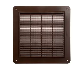 Ecopro Vent 751043450685 Brown Square Ventilation Grille / 8 Inch X Inside Measurement/protective