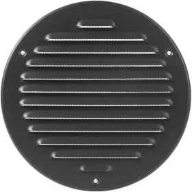 Ecopro Vent 751043451088 Black Metal 6ftft Inch Round Ventilation Grille - Inside/outside Use 6