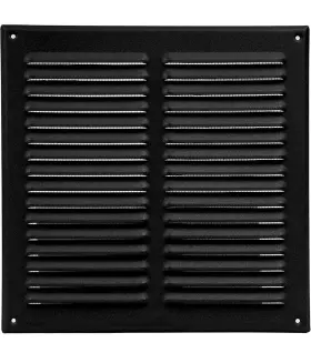 Ecopro Vent 752277001698 Black Metal 10ftftx10ftft Inch Square Ventilation Grille - Inside/outside Use