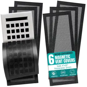 Eff-0013 Efforest Floor Vent Covers Magnetic - 6 Pack Air Filters Mesh Screen Dust Filter