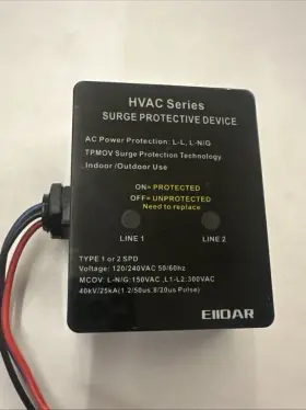 Eiidar 790885595981 Hvac Surge Protective Device 120/240v Universal Air Conditioner Protect