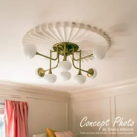 Cm31ca2-04000 Ekena Millwork Ceiling Medallion Circle 2-piece Fits Canopies Up To 5-1/2 Inch #2