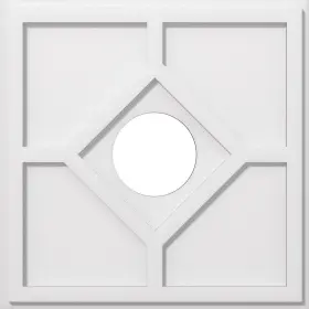 Cmp22ey-06000 Ekena Millwork Ceiling Medallions 1 Inch D X 22 W L With Paintable Durable White