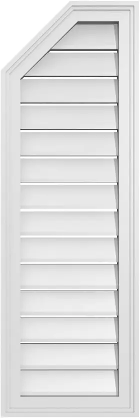 Gvpol14x4202sf Ekena Millwork Octagonal Surface Mount Pvc Gable Vent 14 Inch W X