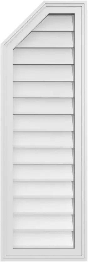 Gvpol14x4202sn Ekena Millwork Octagonal Surface Mount Pvc Gable Vent 14 Inch W X