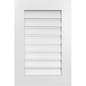 Gvpve20x3001sf Ekena Millwork Gable Vent 20 Inch X 30 Vertical Surface Mount Pvc Functional Frame