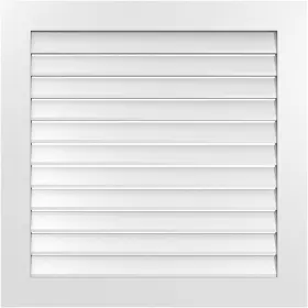 Gvpve36x3601sf Ekena Millwork Gable Vents Louver 36 Inch X36 Vertical Surface Mount Pvc Standard