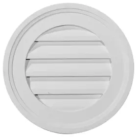 Gvro16f Ekena Millwork Gable Louver Vent 16 Inch X16 Round Functional Primed Polyurethane