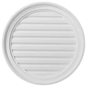 Gvro22f Ekena Millwork 22 Inch X Round Primed Polyurethane Paintable Gable Louver