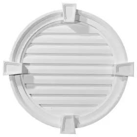 Gvro22fk Ekena Millwork 22 Inch X Round Primed Polyurethane Paintable Gable Louver