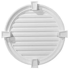 Gvro24dk Ekena Millwork 24 Inch X Round Primed Polyurethane Paintable Gable Louver Vent