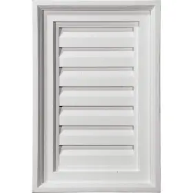 Gvve12x24d Ekena Millwork Gable Louver Vent 12 Inch X24 Rectangle Paintable Polyurethane Primed