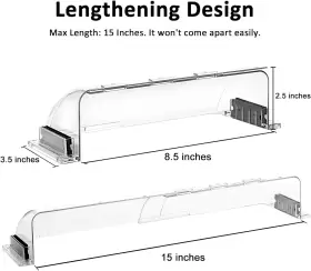 221201 Ekocsio 2 Pack Air And Heat Deflector For Vents Sidewalls Ceiling Registers Adjustab #2