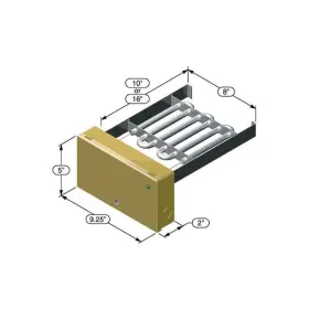 Em-wc0515h Electro Industries 400 Cfm 4800 Watts Electric Duct Heater 240 Volts