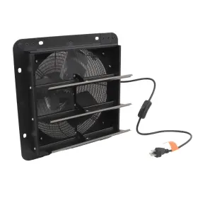 4493340-087608 Elfinrm 10 Inch Shutter Exhaust Fan Wall Mounted With Mesh Screen Suita