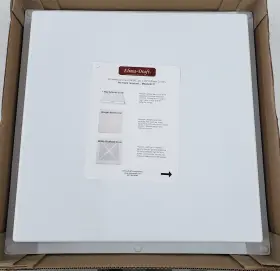 Elmdftcomsld3471 Elima-draft Incorporated Air Deflect Solid Vent Cover 24x24 Matte White G9e1